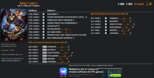 Baldur’s Gate 3 Trainer +21 Options